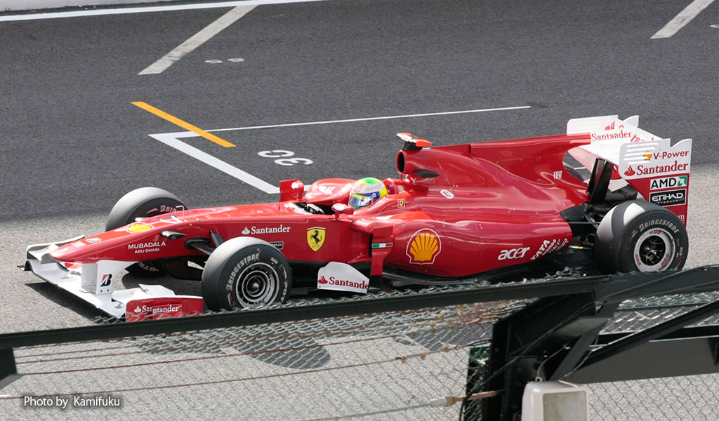 2010年 日本グランプリ。フェリッペ・マッサがドライブしたスクーデリア・フェラーリ・マールボロF10の画像