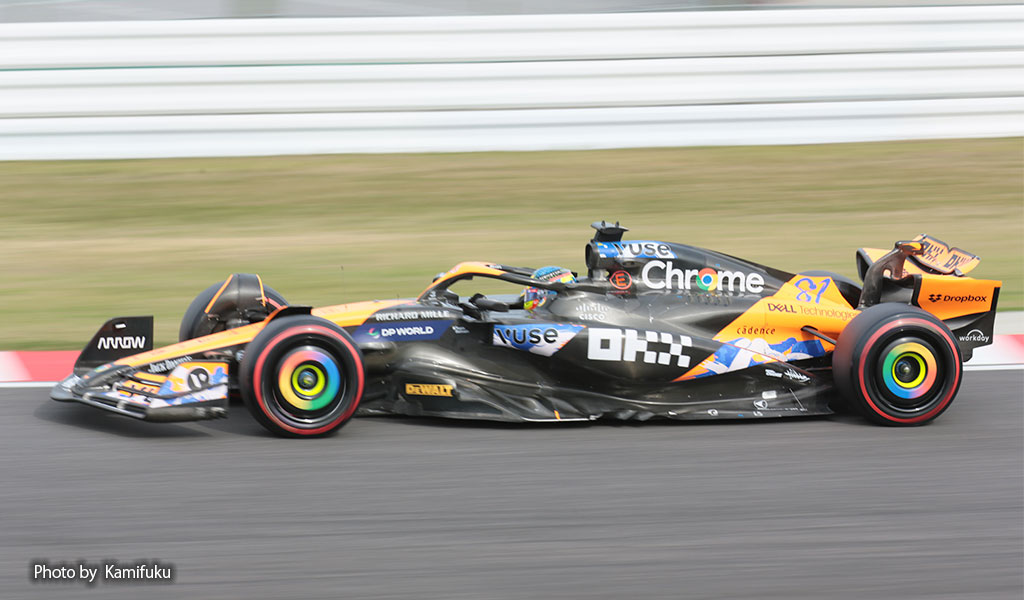 2024年 日本グランプリ。オスカー・ピアストリがドライブしたマクラーレンF1チームMCL38の画像